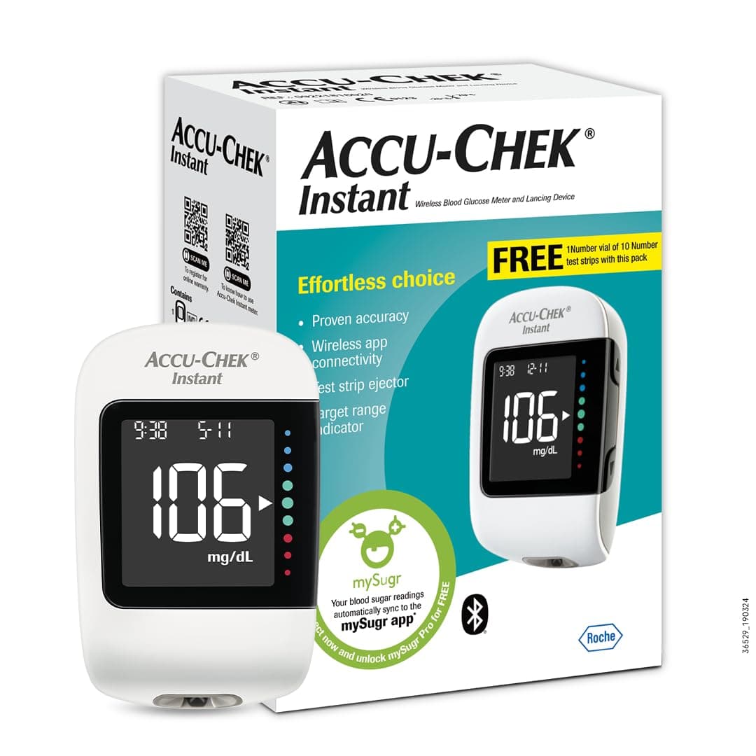 Accu-Chek Instant Blood Glucose Monitoring System with 10 Test Strips