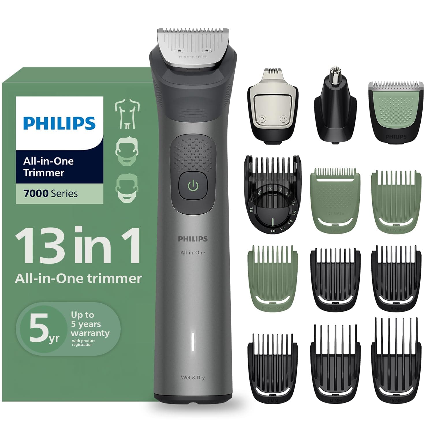 Philips Norelco Multigroom Series 7000 Trimmer (MG7750/49)