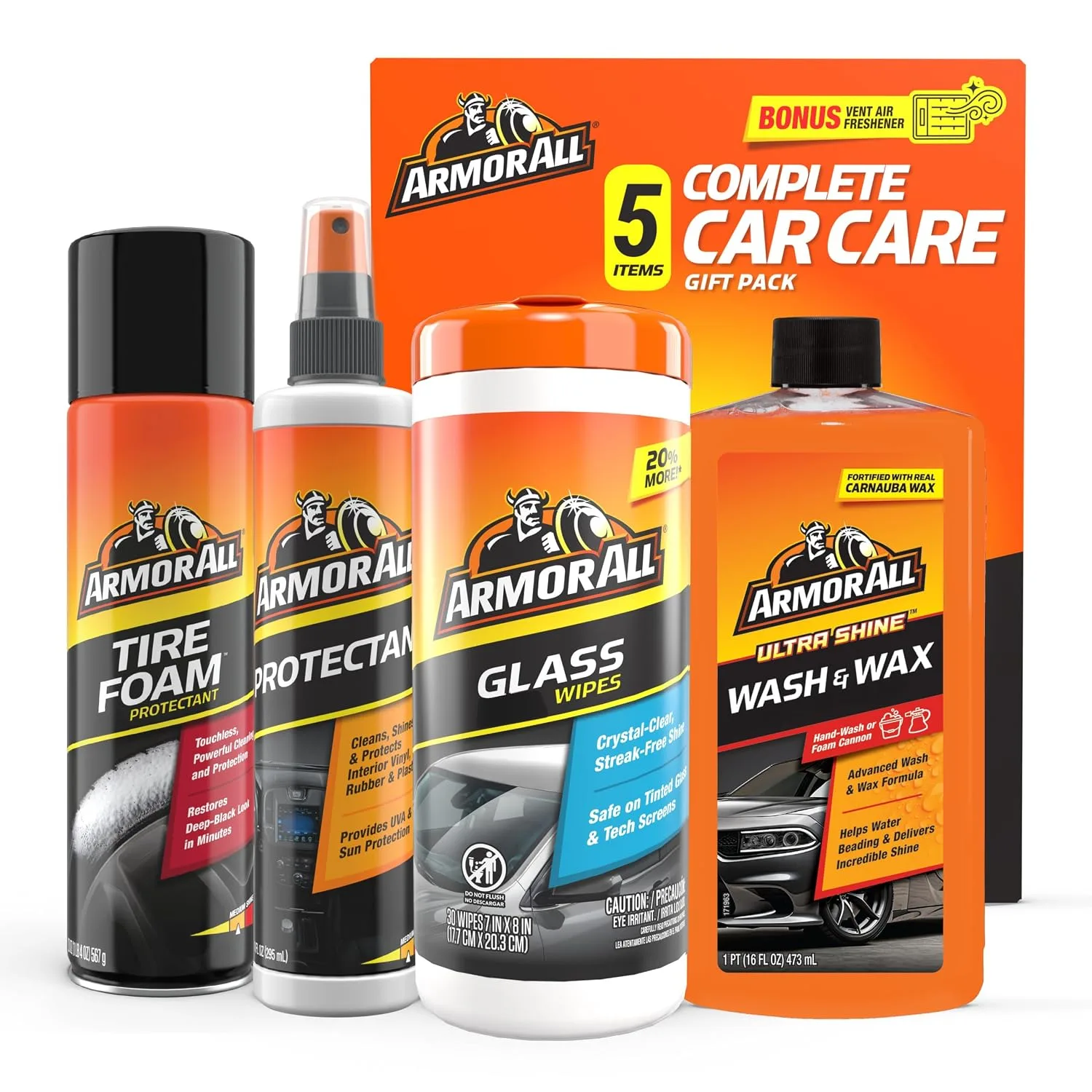 Armor All Complete Car Care Wash & Clean 4-Piece Kit