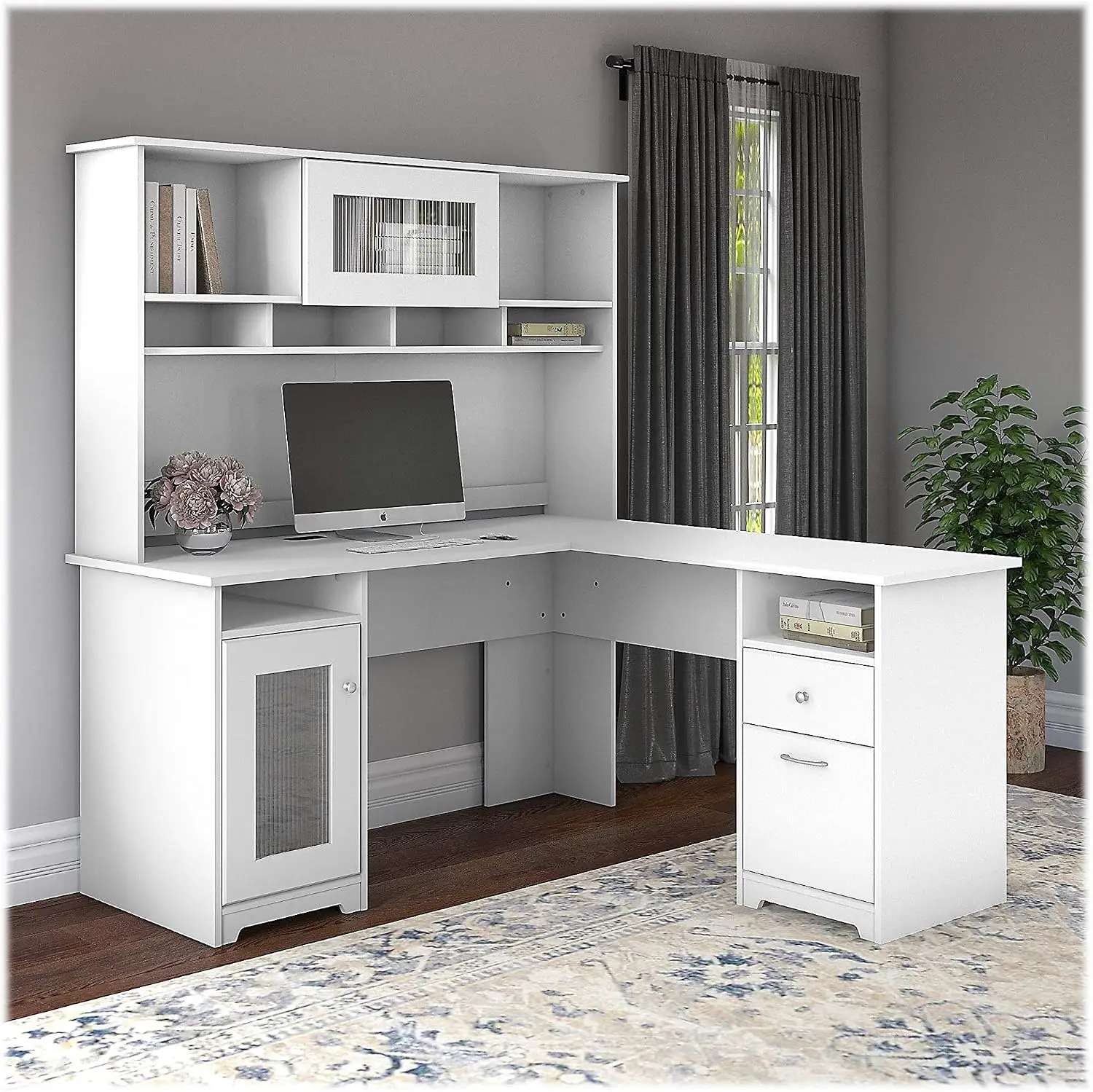 Bush Furniture Cabot L-Shaped Computer Desk (WC31830)