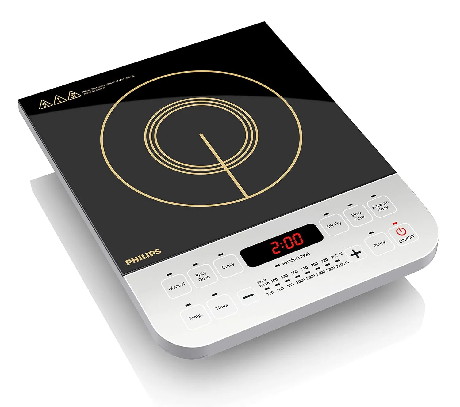 Philips Viva Collection 2100W Induction Cooktop (HD4928/01)