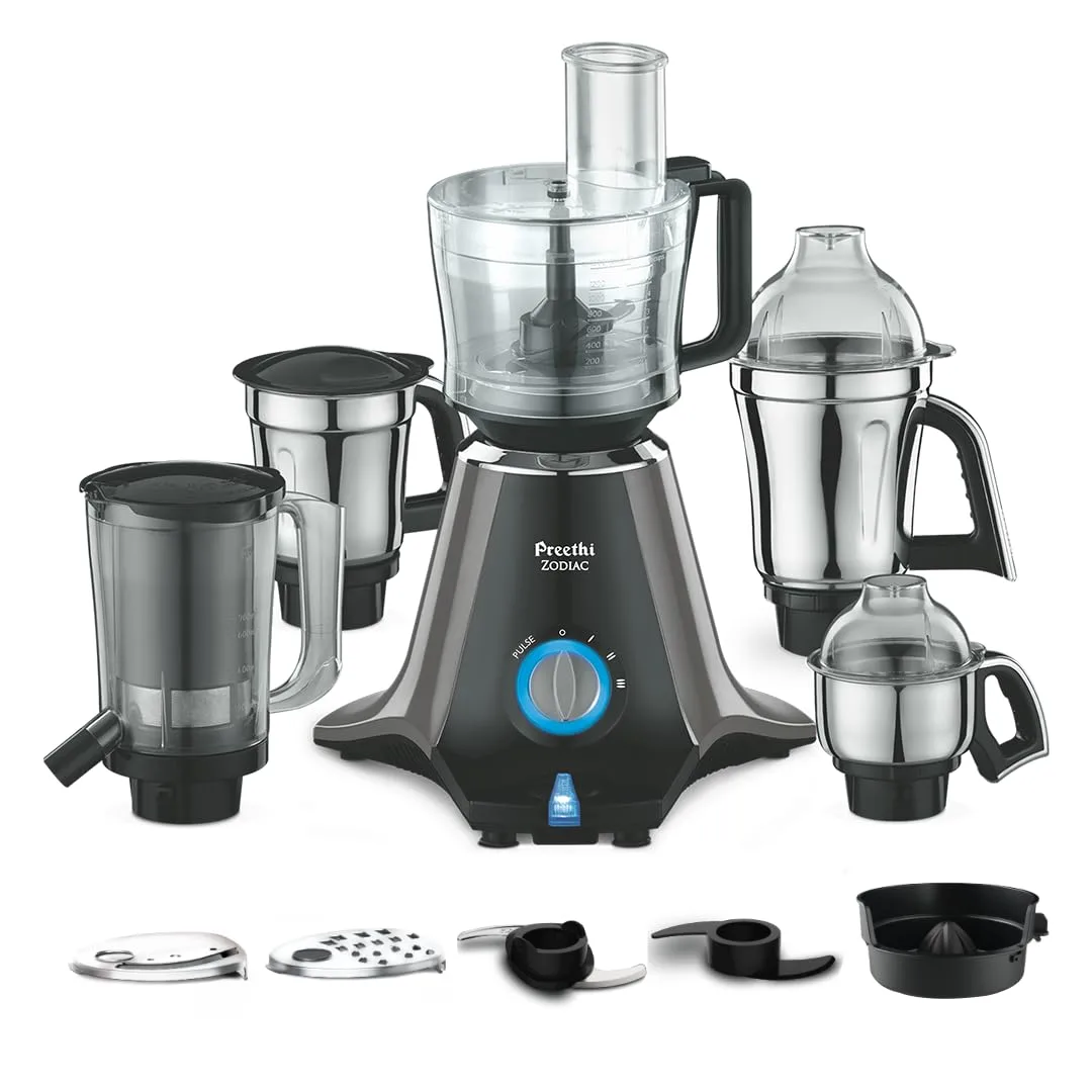 Preethi Zodiac MG-218 750W Mixer Grinder with 5 Jars