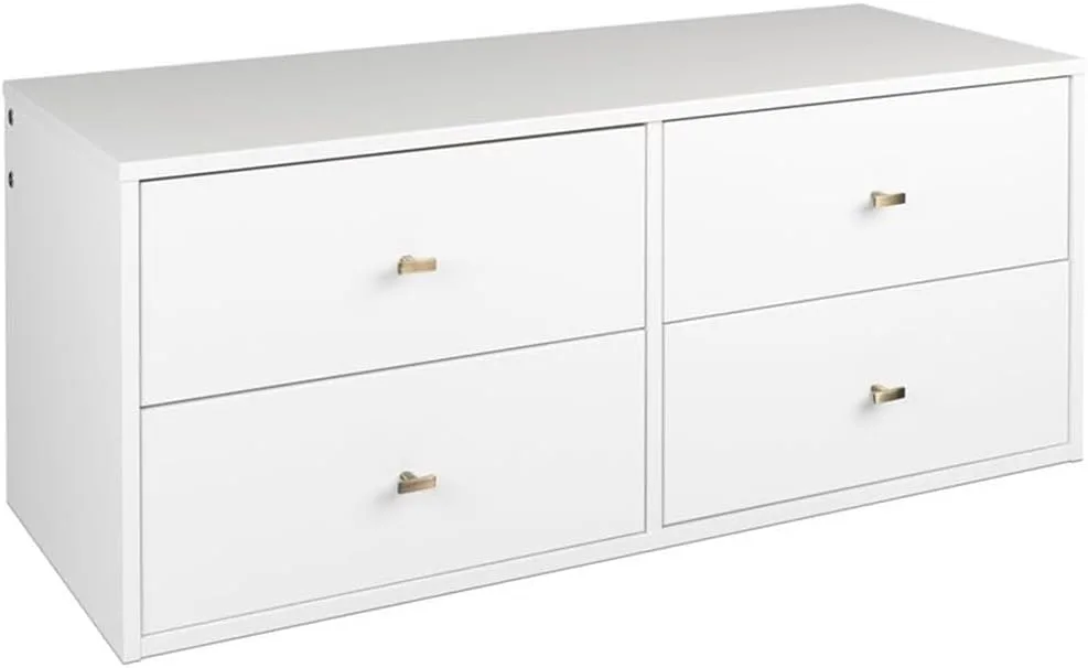 Prepac 4-Drawer Bedroom Storage Cabinet Chest