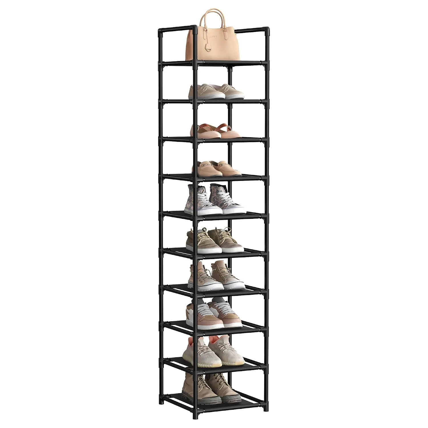 SONGMICS 10-Tier Shoe Rack Storage Organizer (LSA10G)