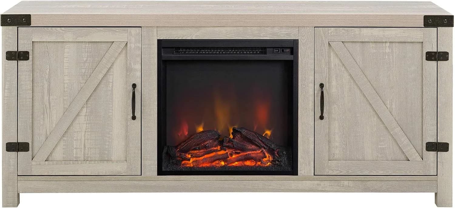 Walker Edison 70-Inch Minimalist Wooden TV Stand Console
